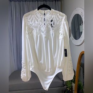 EXPRESS Lace Blouse Bodysuit